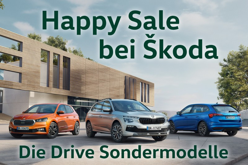 Happy Sale bei Škoda. Die Drive Sondermodelle