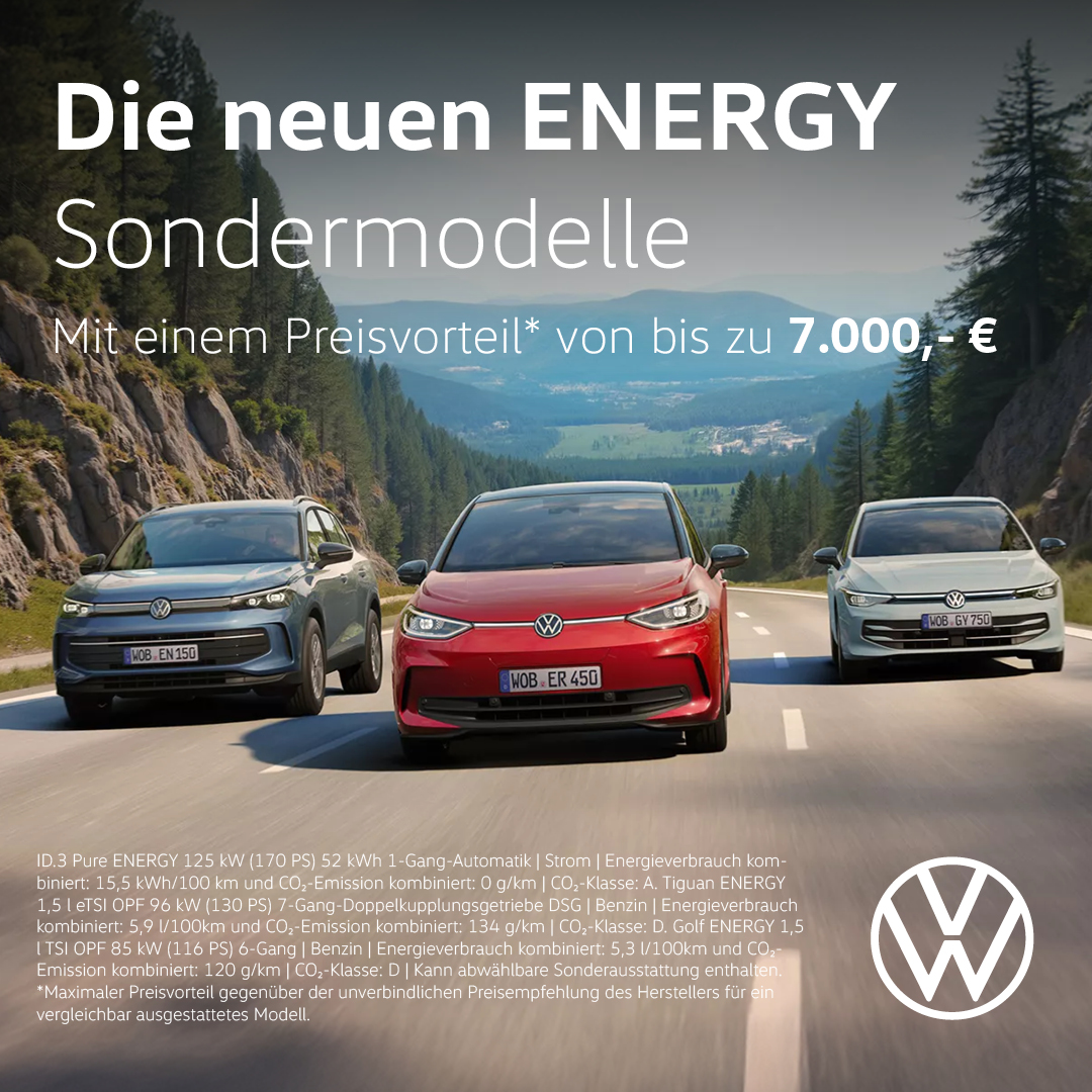 Beitragsbild VW ENERGY Sondermodelle